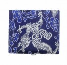 Tre etui med blått silkestoff dekor til 6 oborør thumbnail