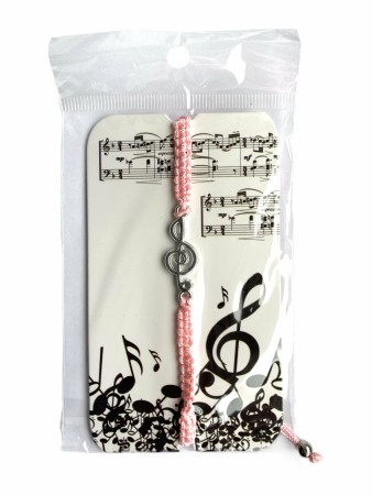 Note armbånd rosa