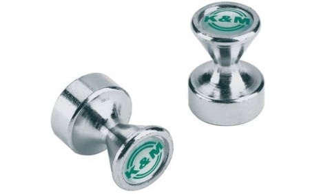 Kraftig magnet, sinkbelagt - 2 stk